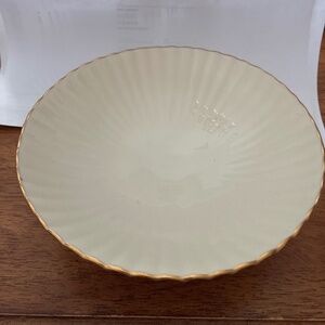 Lenox round ribbbed footed candy dish